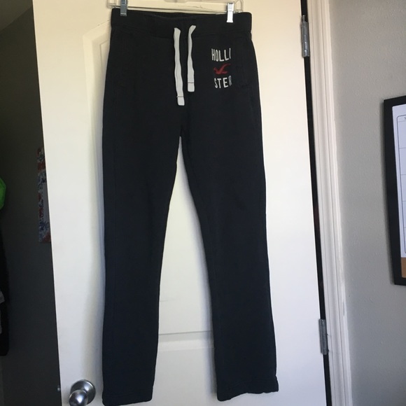 black hollister sweatpants